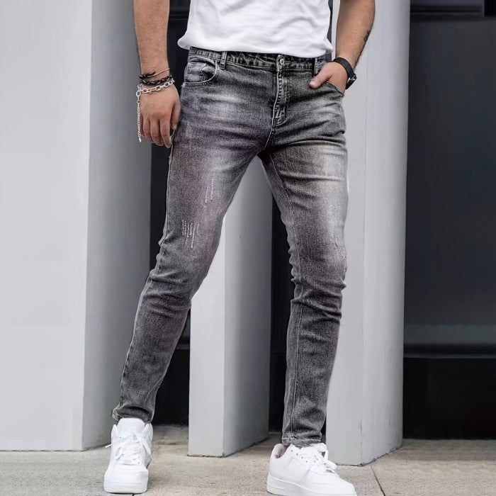 Men's Stretch Cotton Spandex Basic Jeans