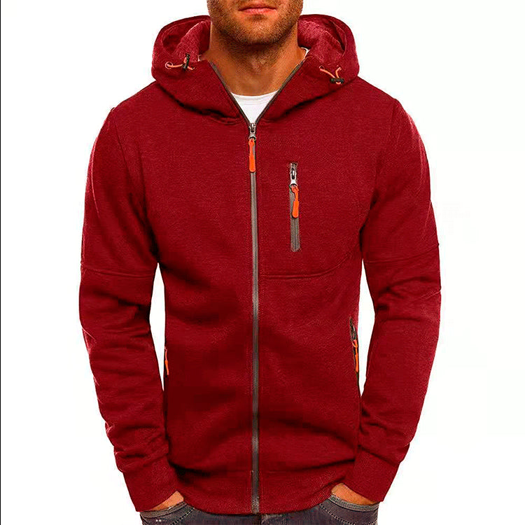 Men's Casual Sports Zip-Up Hoodie
