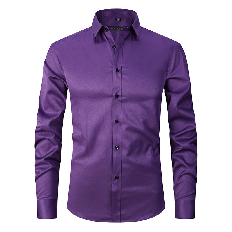 Men's Long Sleeve Stretch Shirt 14 Colors