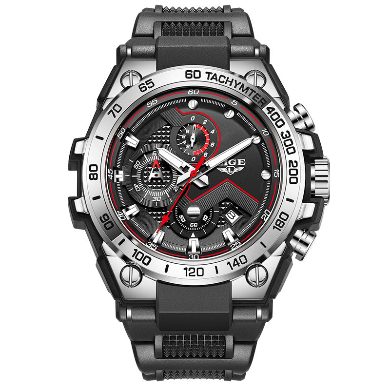 Orologio sportivo al quarzo elegante da uomo per studenti