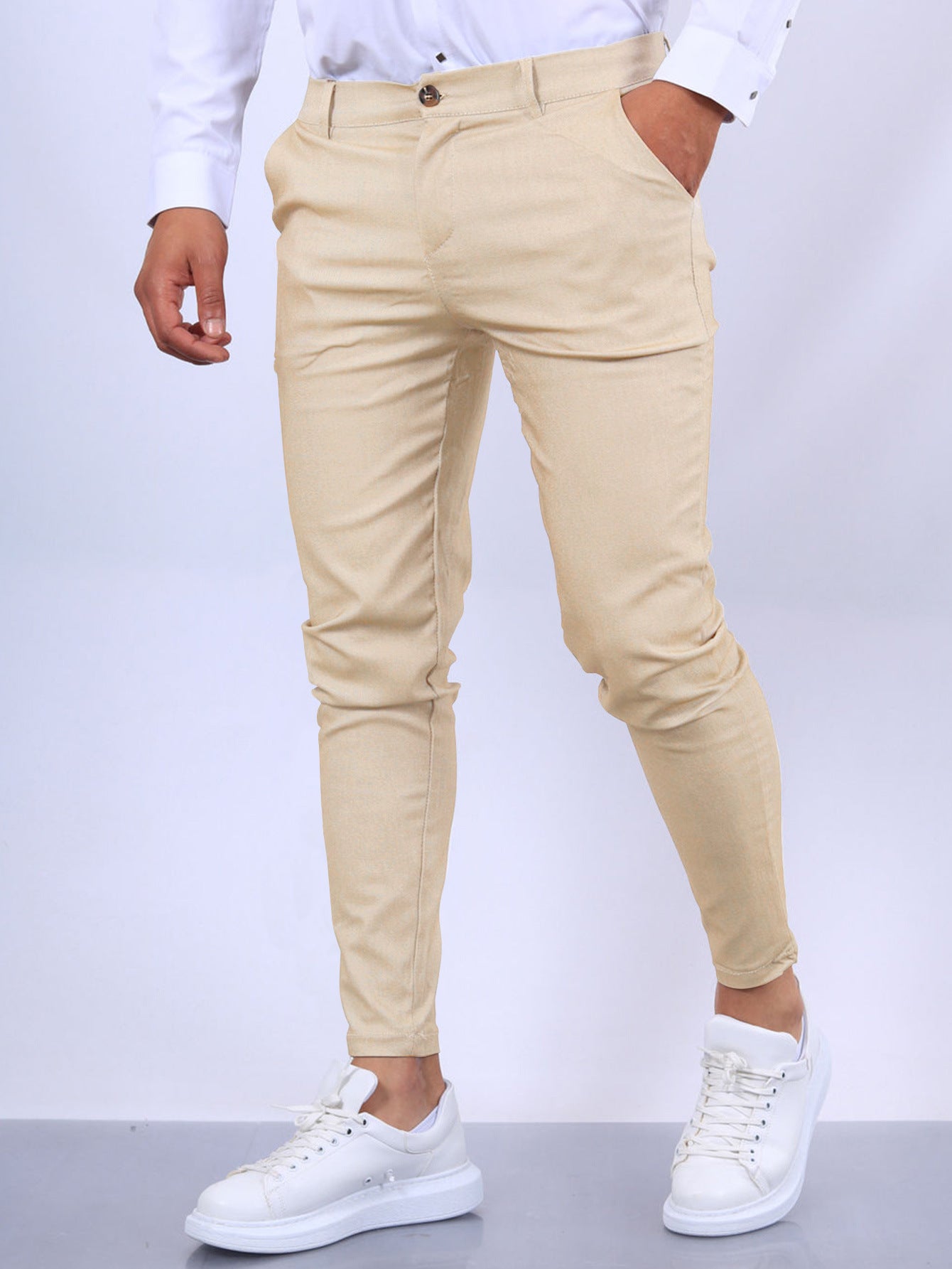 Men's Slim Fit Business Casual Elegant Trousers