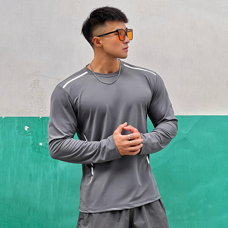 Maglia Uomo Manica Lunga Sportiva Casual Oversize