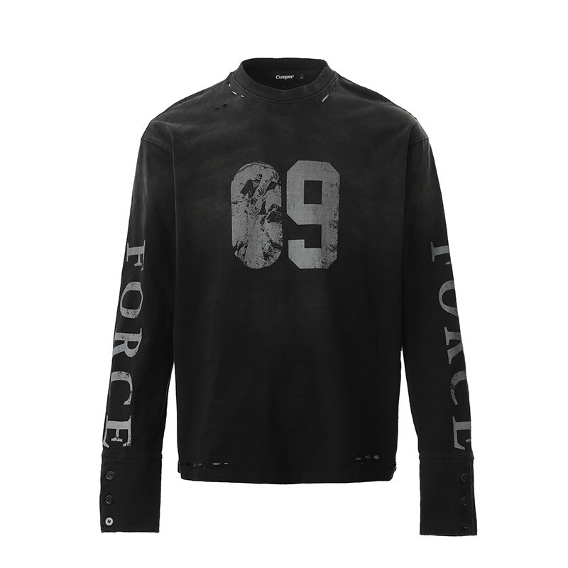 Men's Vintage Oversized Distressed Sweater