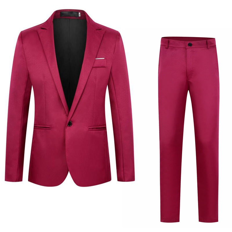 Men's Elegant Formal Suit Jacket Pants