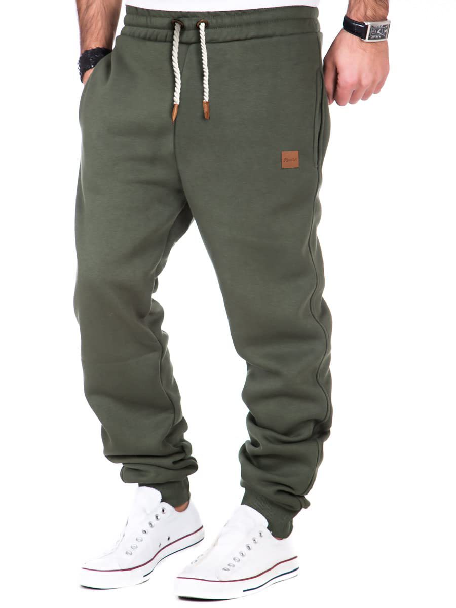 Men's Straight Leg Cotton Sports Pants