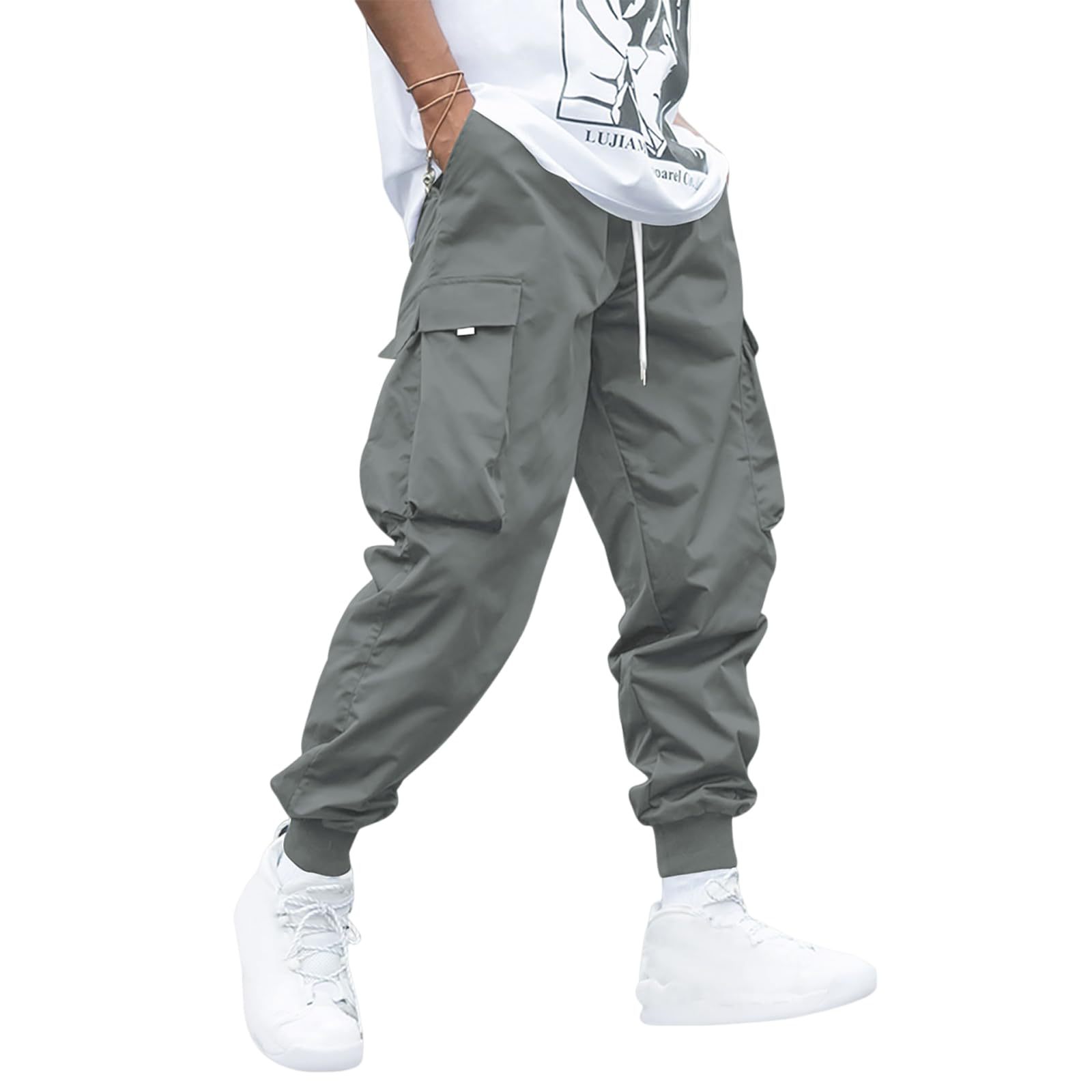 Men's Casual Loose Multi-Pocket Cargo Pants