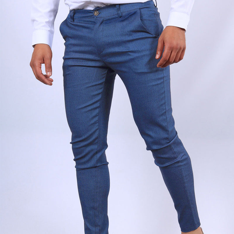 Men's Slim Fit Business Casual Elegant Trousers