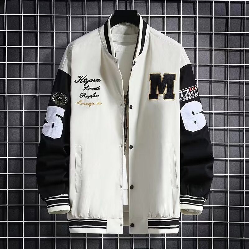 Men's Baseball Jacket Streetwear Letter Print