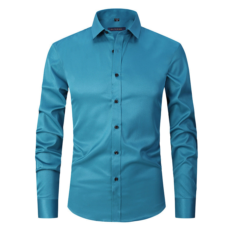 Men's Long Sleeve Stretch Shirt 14 Colors