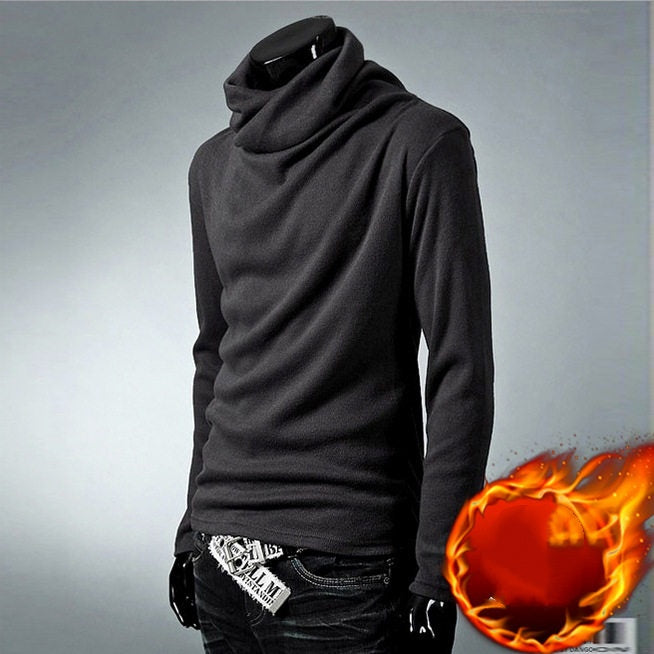 Men's Long Sleeve Slim Fit Cotton T-Shirt