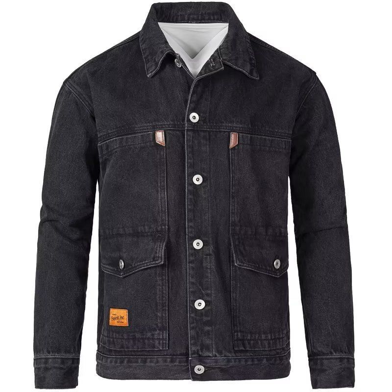 Men's Korean Style Slim Fit Cotton Denim Jacket