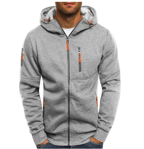 Men's Casual Sports Zip-Up Hoodie