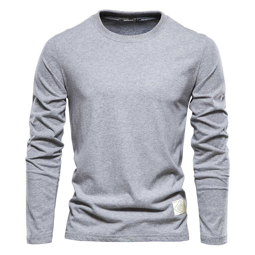 Men's Basic Round Neck Cotton T-Shirt