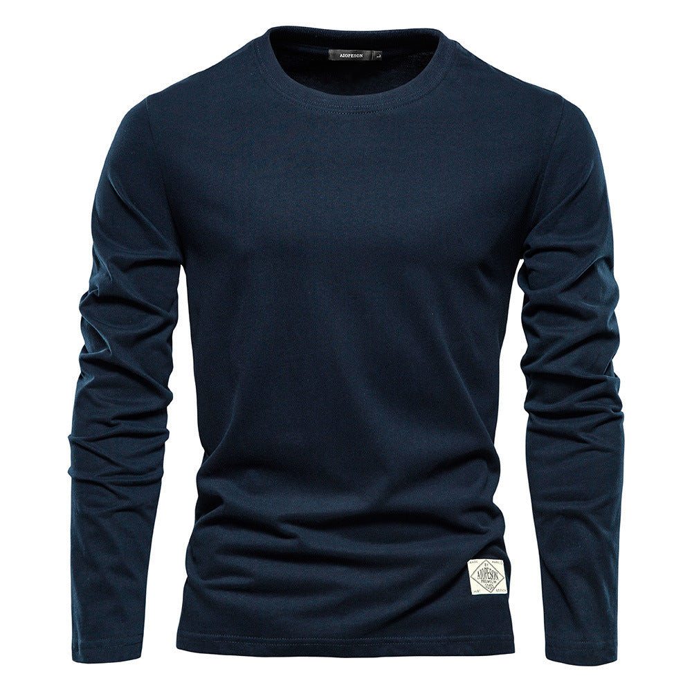 Men's Basic Round Neck Cotton T-Shirt