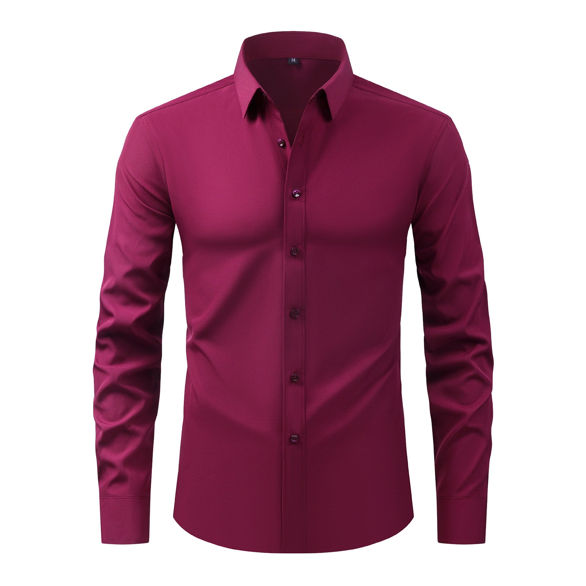 Men's 4-Way Stretch Solid Color Shirt