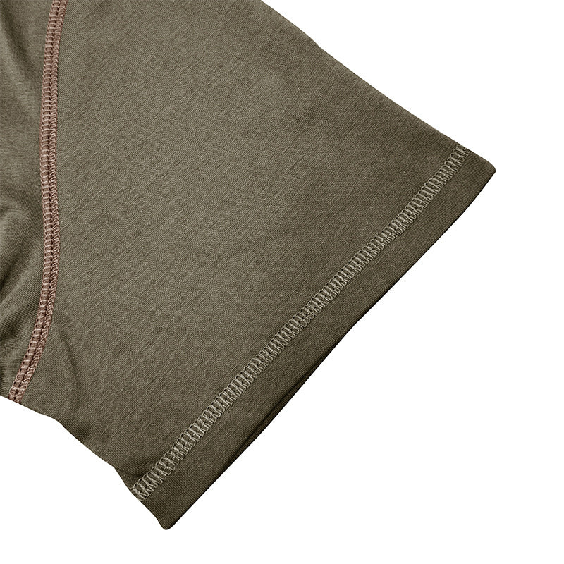 Men's Polo Shirt V-Neck Buttons Short Sleeve