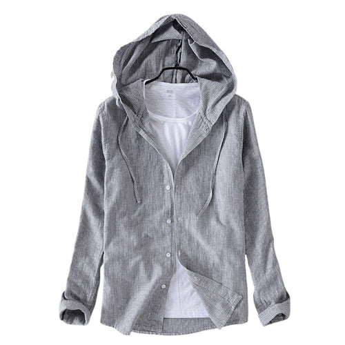 Camicia Uomo Lino Fit Comodo Antipiega Casual