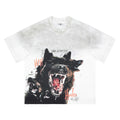 Camiseta de algodón para hombre con estampado de pitbull, estilo urbano, corte holgado