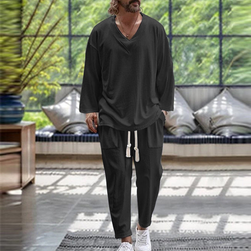 Men's Summer Sportswear Set T-Shirt Pants