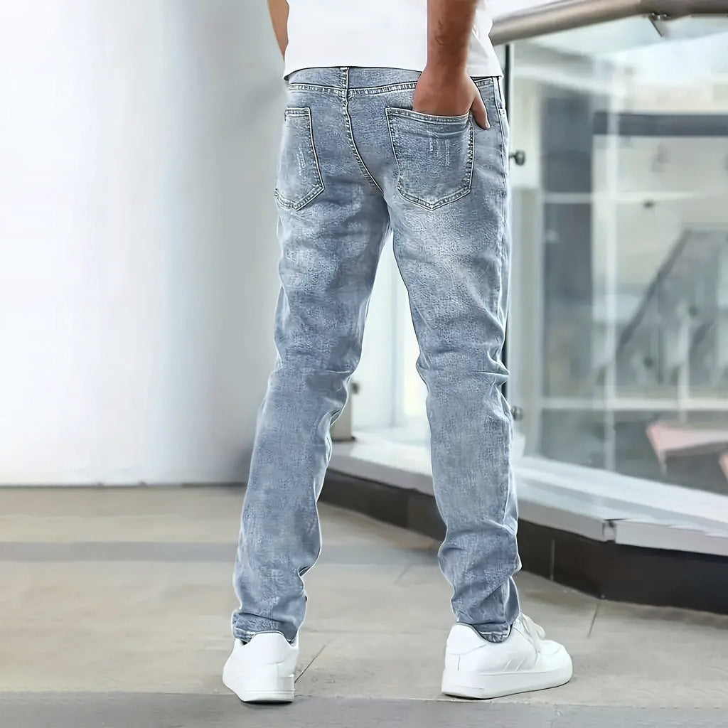 Men's Stretch Cotton Spandex Basic Jeans