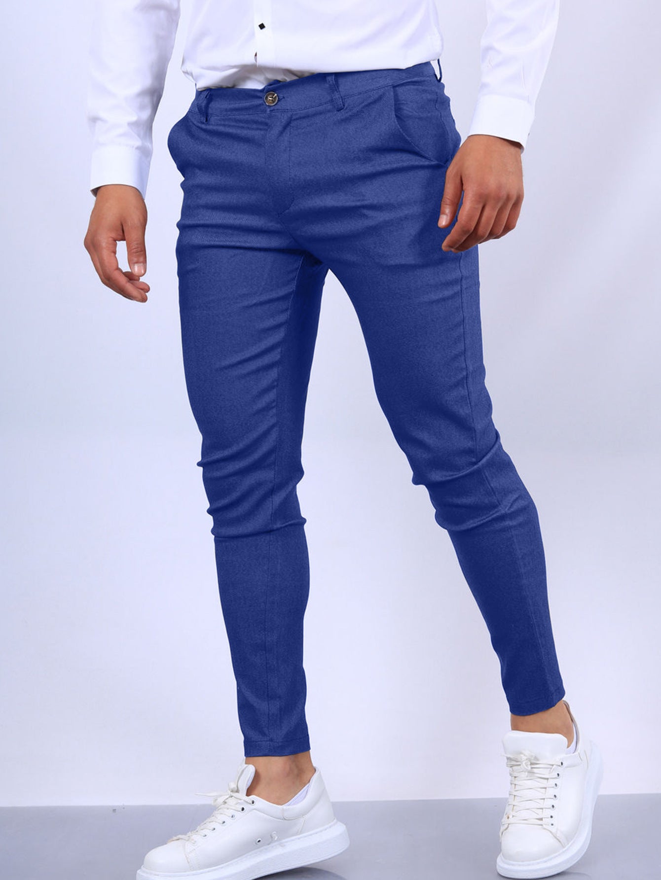 Men's Slim Fit Business Casual Elegant Trousers