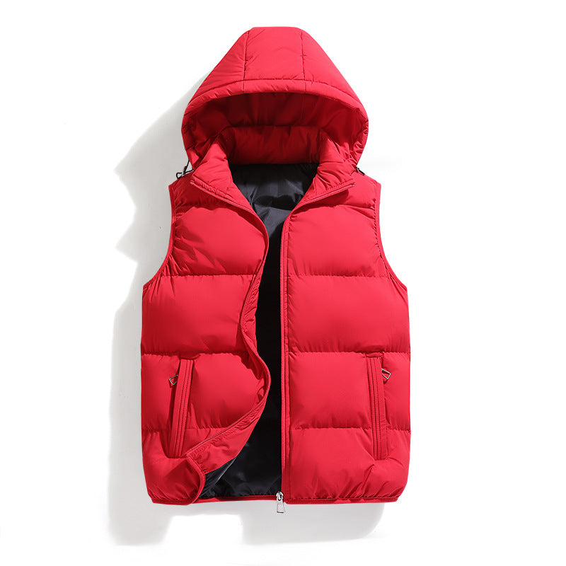 Men's Winter Padded Jacket with Detachable Hood