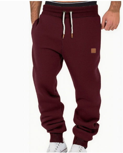 Men's Straight Leg Cotton Sports Pants