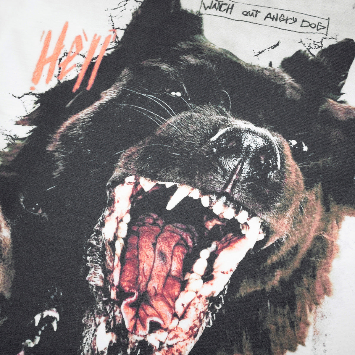 Men's Cotton T-Shirt Pit Bull Print Streetwear Loose Fit