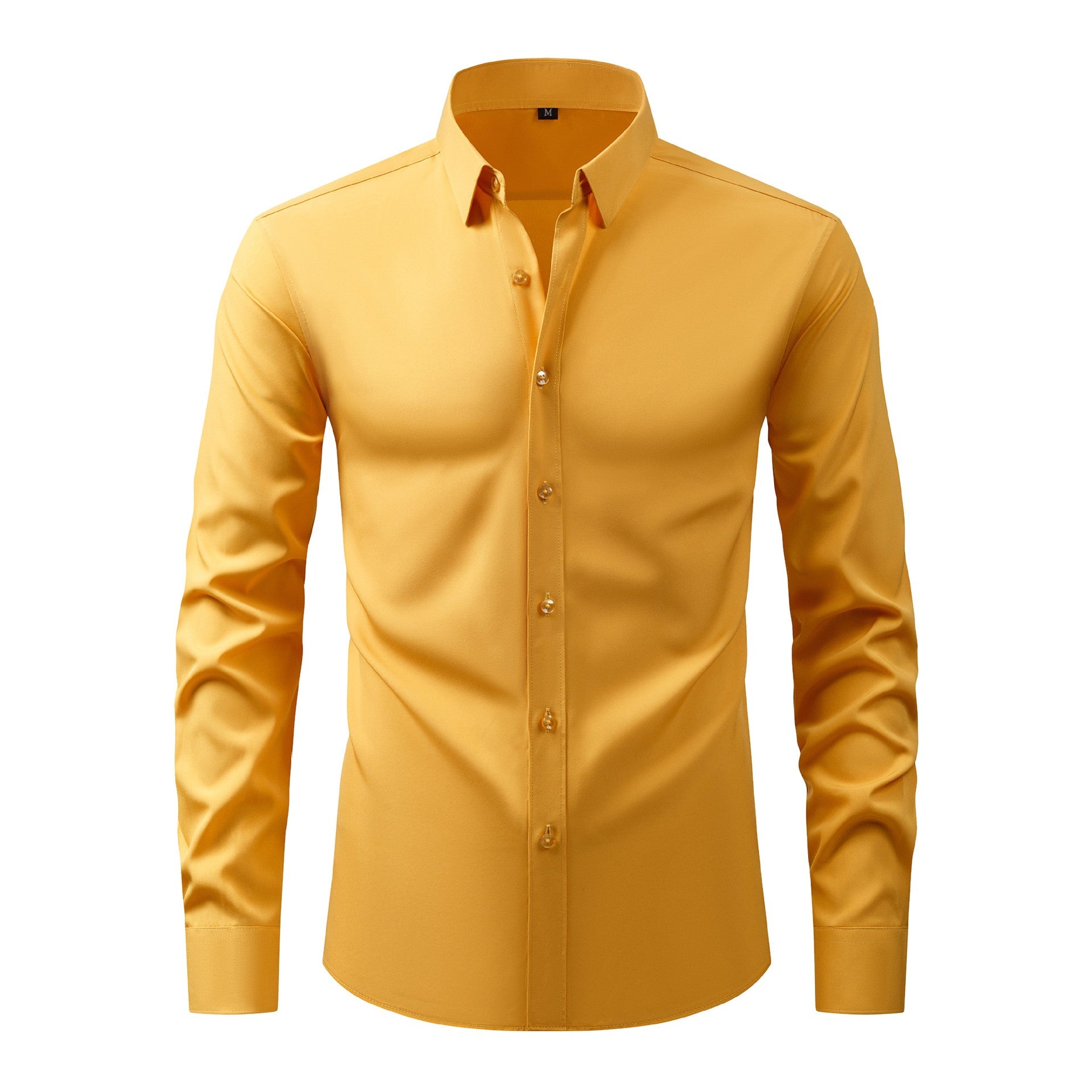 Men's 4-Way Stretch Solid Color Shirt