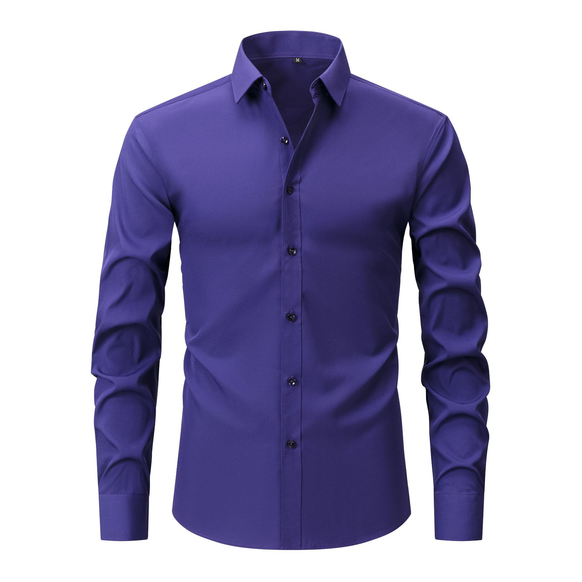 Men's 4-Way Stretch Solid Color Shirt