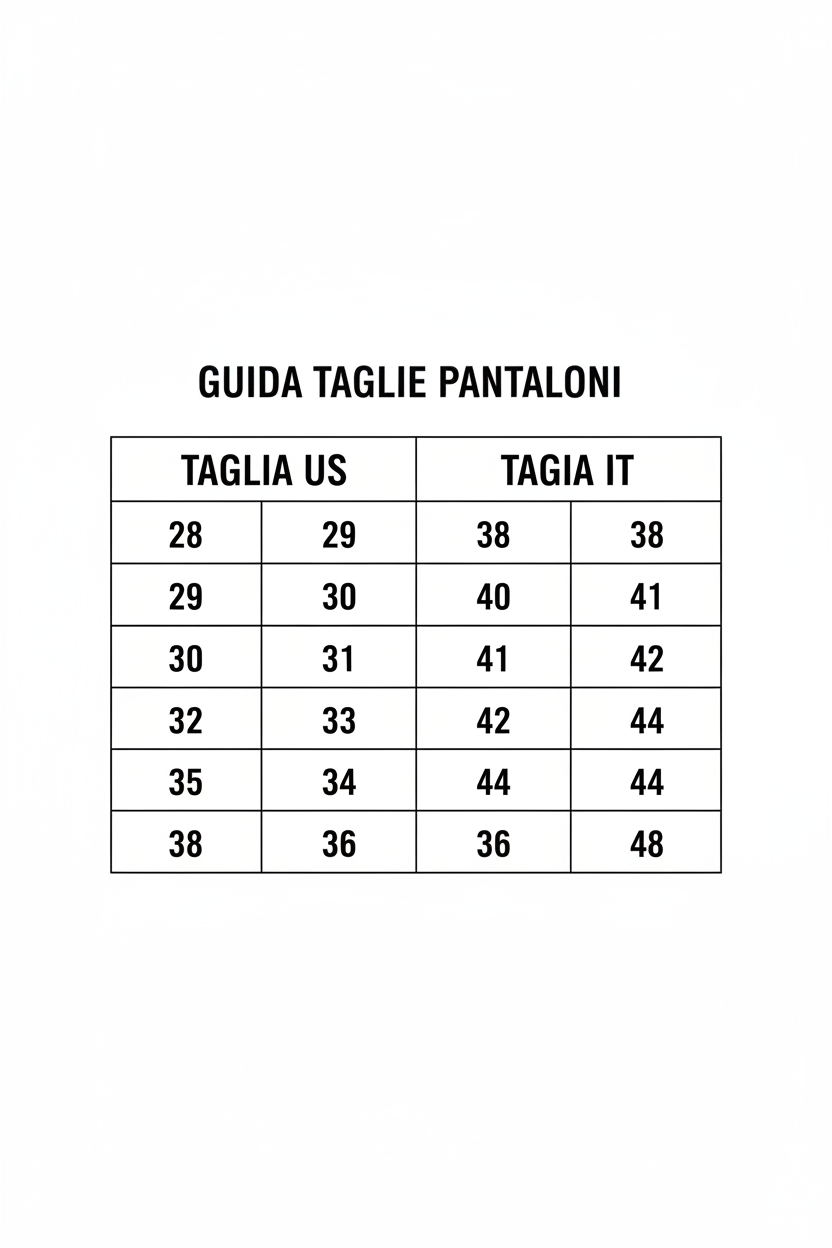 Guida Taglie Pantaloni